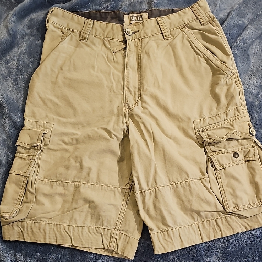Levi's Tan Cargo Shorts Durable Cotton Casual